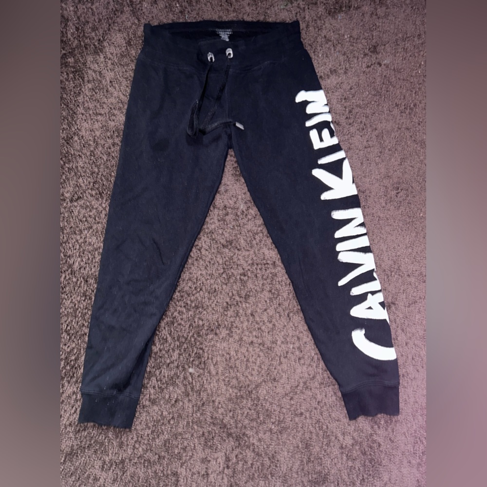 Black Calvin Klein sweatpants